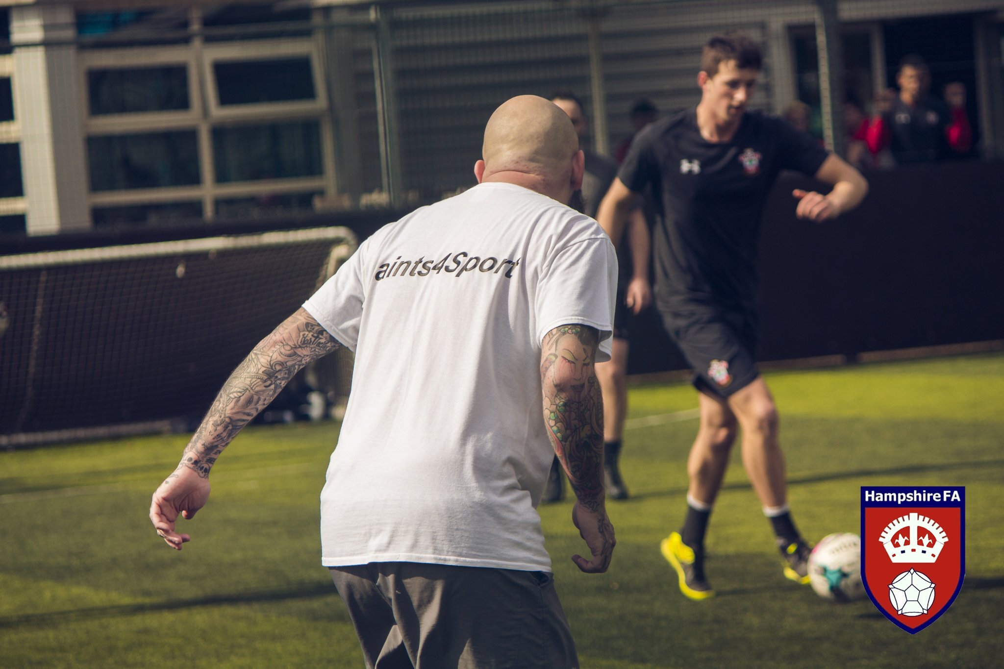 Member of Equality FC taking part in a fully-funded training session